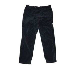 J. Jill Dark Green Velour Pants